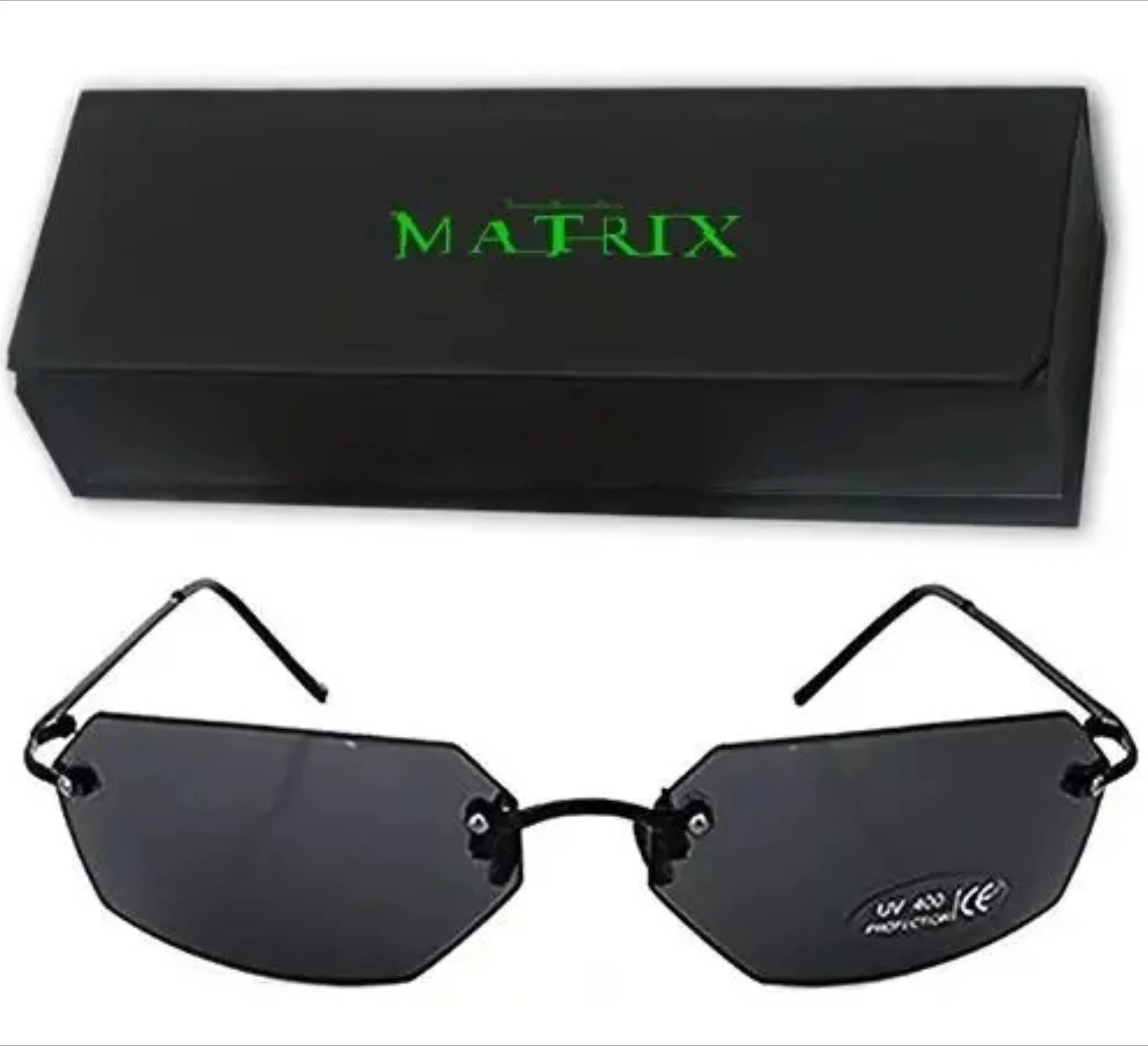 Classique matrice Agent Smith Style lunettes De soleil polarisées hommes Cool Rivets marque Design lunettes De soleil Oculos De Sol Cosplay Doujin cadeau