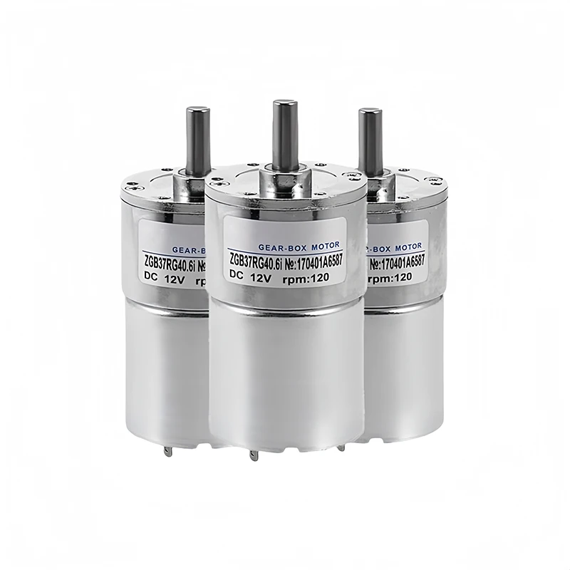 ZGB37RG DC 12V/24V Geared Motor 24rpm 5/10/20/30/50/60/85/100/150RPM Speed 37MM Off-axis Gear Motor
