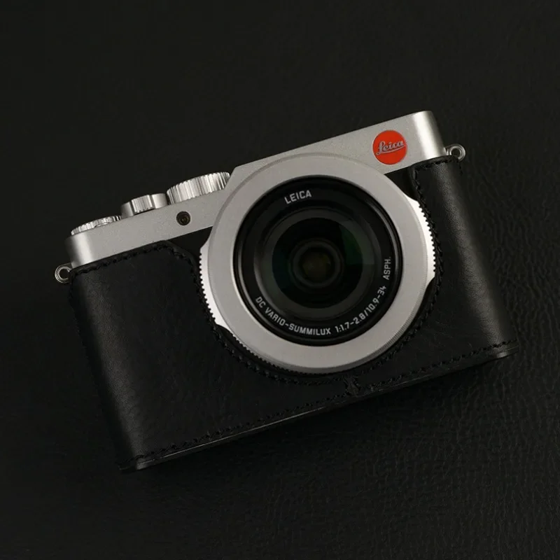 عالية الجودة اليدوية جلد طبيعي حقيقي كاميرا نصف حالة غطاء حقيبة ل Leica D-LUX7 D-LUX9 typ 109