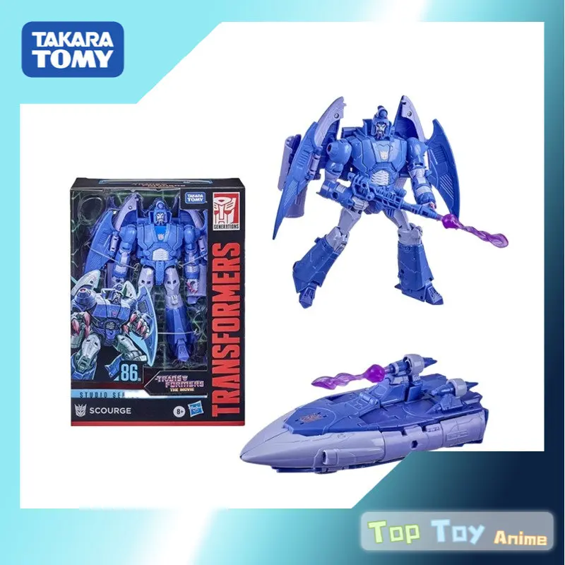 Original Transformers 1986 Studio Series SS86-05 SCOURGE Voyager Class Action Figures Transformable Model Kit Toys Gifts