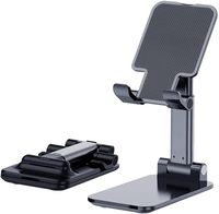 Mobile Phone Holder Adjustable Angle And Height With Silicone Pad for Desktop Use Fully Foldable Phone Holder For All Phones