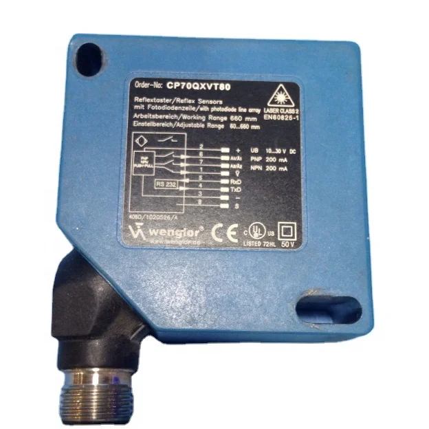 Original Wenglor  Distance Sensor Triangulation CP70QXVT80 Work with a High Resolution CMOS Line and DSP