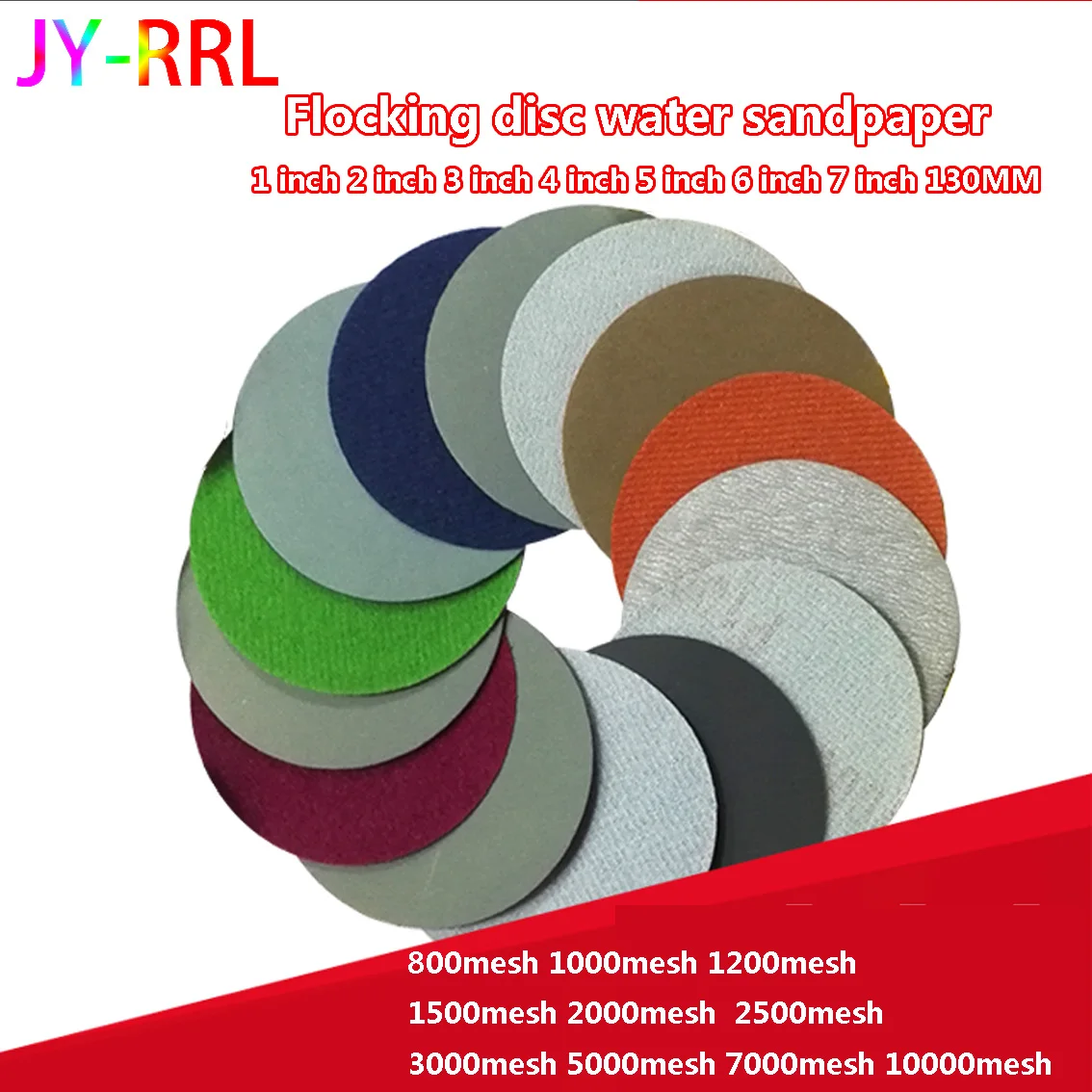 

4 Inch 100MM Flocking Disc Liyan Water Sand 1500 2000 2500 3000 5000 7000 10000 Sandpaper Grinding Tools