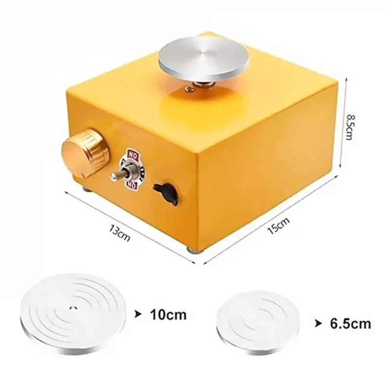 Mini Turntables Pottery Wheel Pottery Machine Electric Pottery Wheel DIY Craft Potter's Wheel Ceramic Tools Clay Tools with Tray