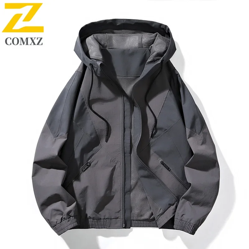 

Мужская штурмовая куртка, весенне-осенняя новая ветрозащитная водонепроницаемая дышащая износостойкая куртка с капюшоном, уличная походная куртка
