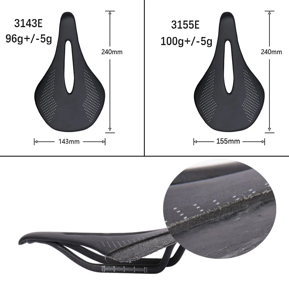 90G Ultra Light All Carbon Saddle for Men\'s Highway Bicycle Saddle Bicycle Vtt Racing Carbon Rails Bicycle Seat 240*143