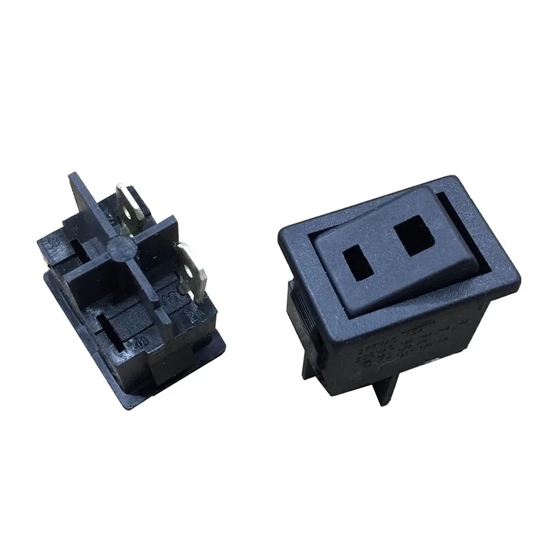 85.3/85.0 boat-shaped switch 2-pin two-position lift plate power switch 15*21mm with socket 10A250V