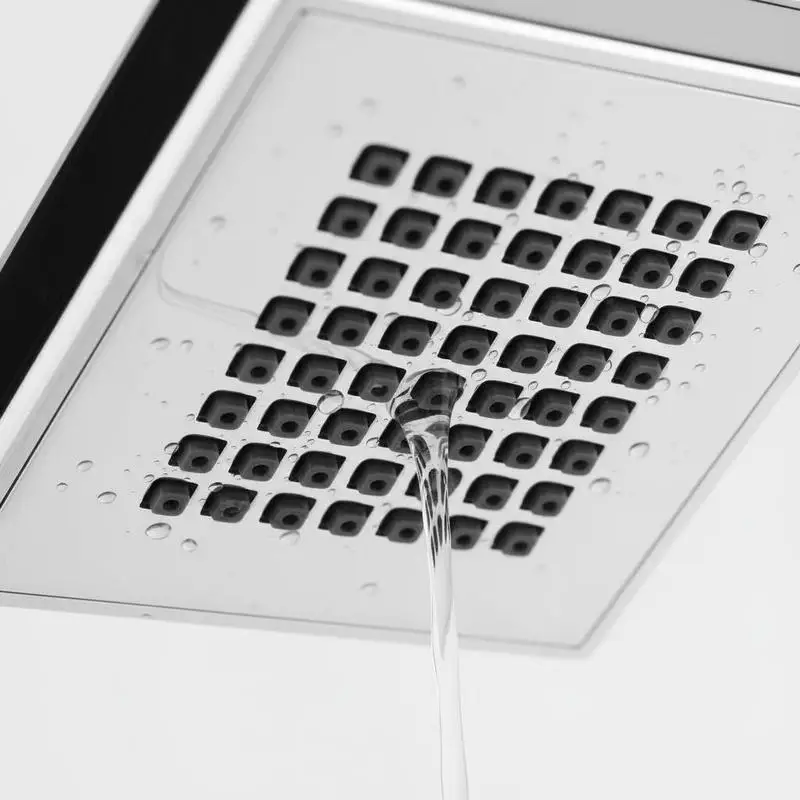 Immagine 4: Soffione doccia fisso cromato per bagno