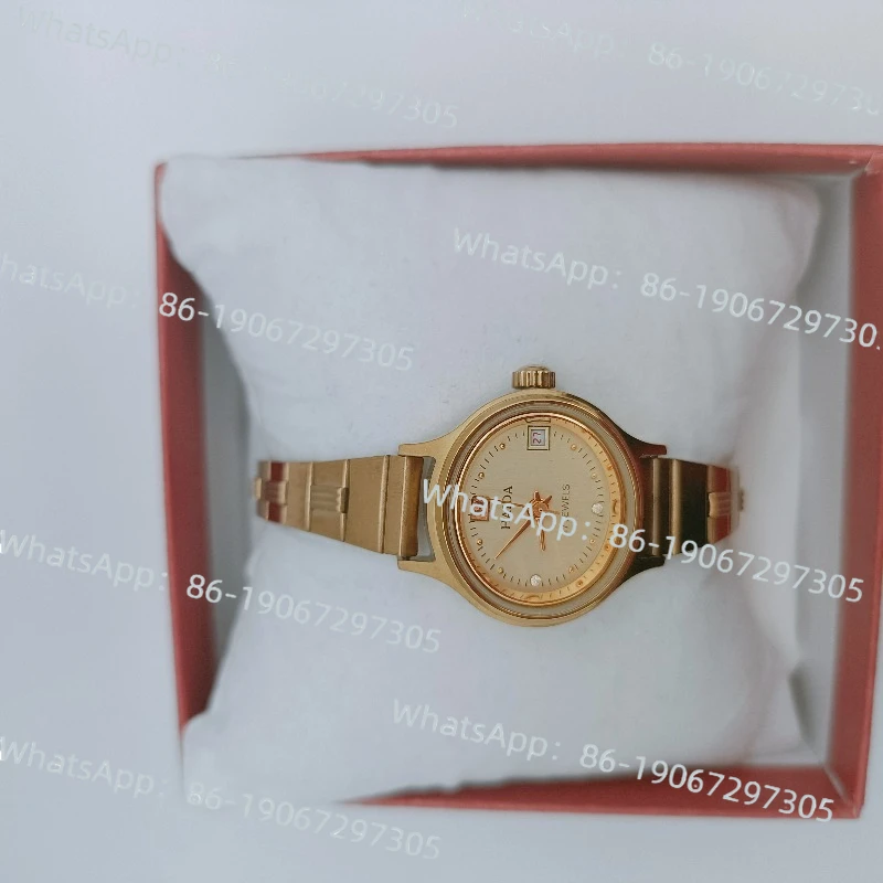 

Haida Machinery Women's Watch Oval Calendar Winding Shanghai Watch Factory Three Original Medieval