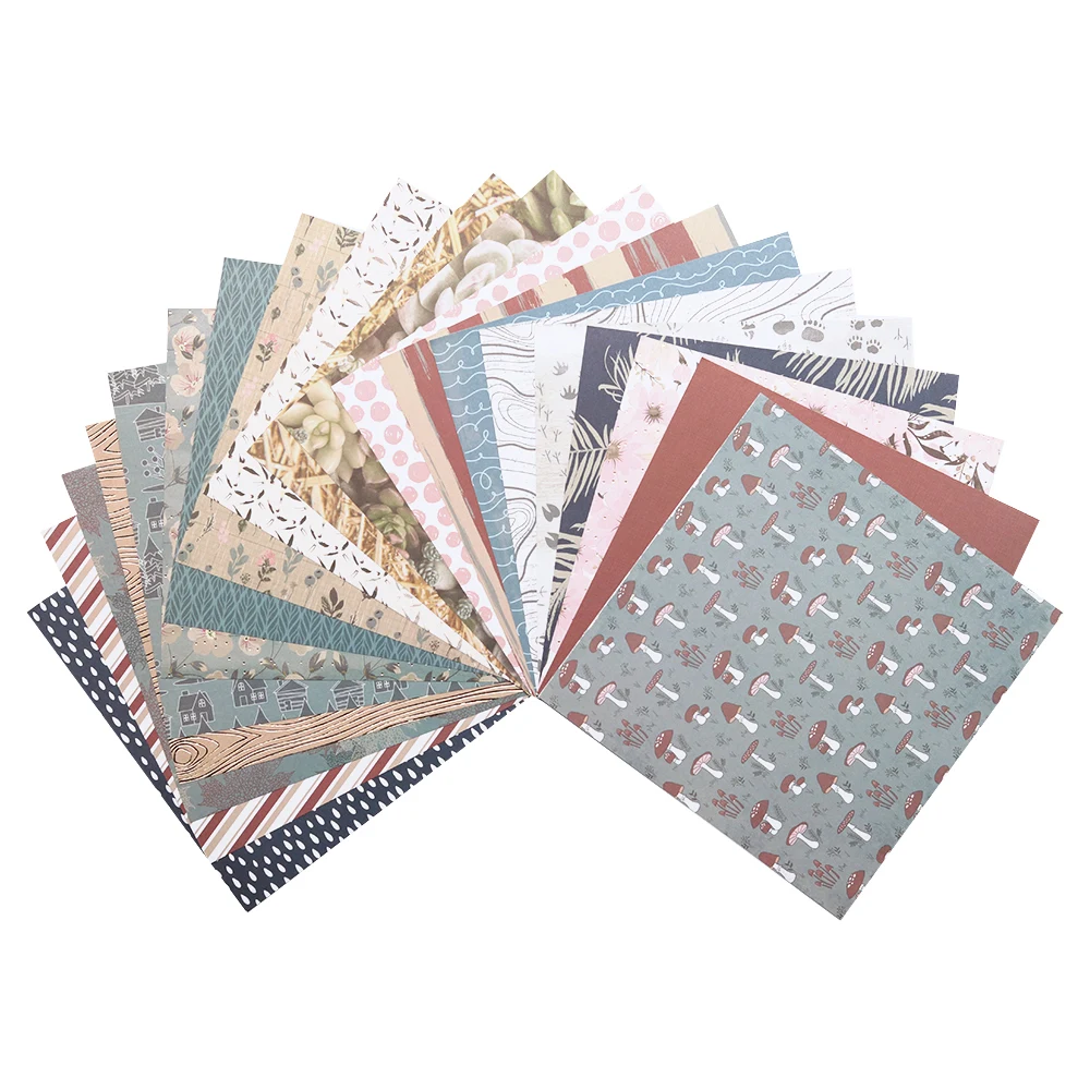 Creative Path Tranquil Place Scrapbooking Journaling Komplettsets 15 Stück Dekorative Papier-Ausschnitte Rahmen Aufkleber DIY Bastelsets – Detail 6