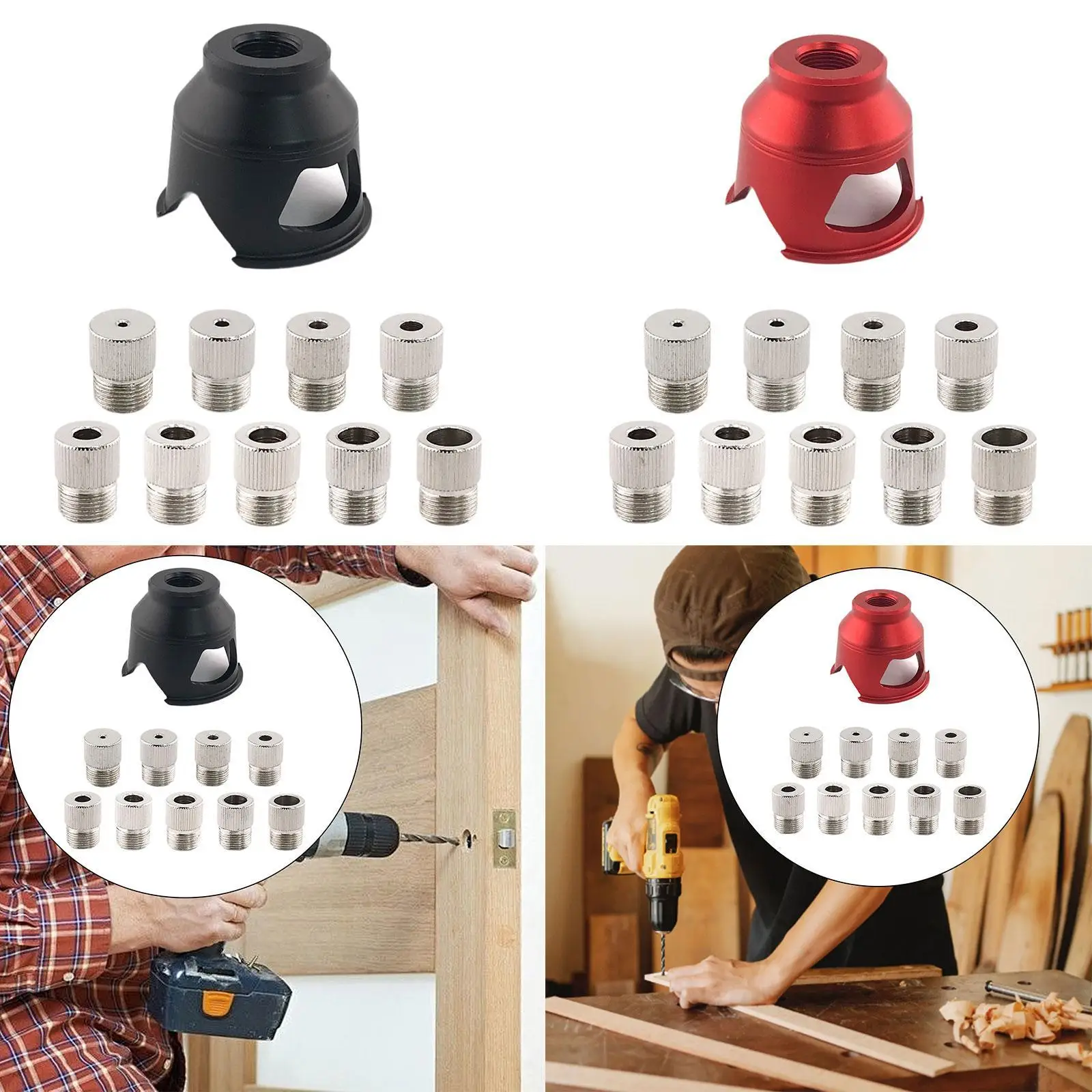 Woodworking Hole Puncher Drill Accessories Vertical Drill Guide Jig for DIY Furniture Construction Projects view 5