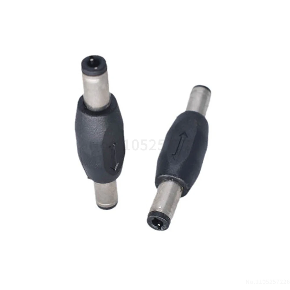 DC 5.5×2.1 mm male-to-male power adapter, straight connector, DC male-to-male converter (1 pcs)