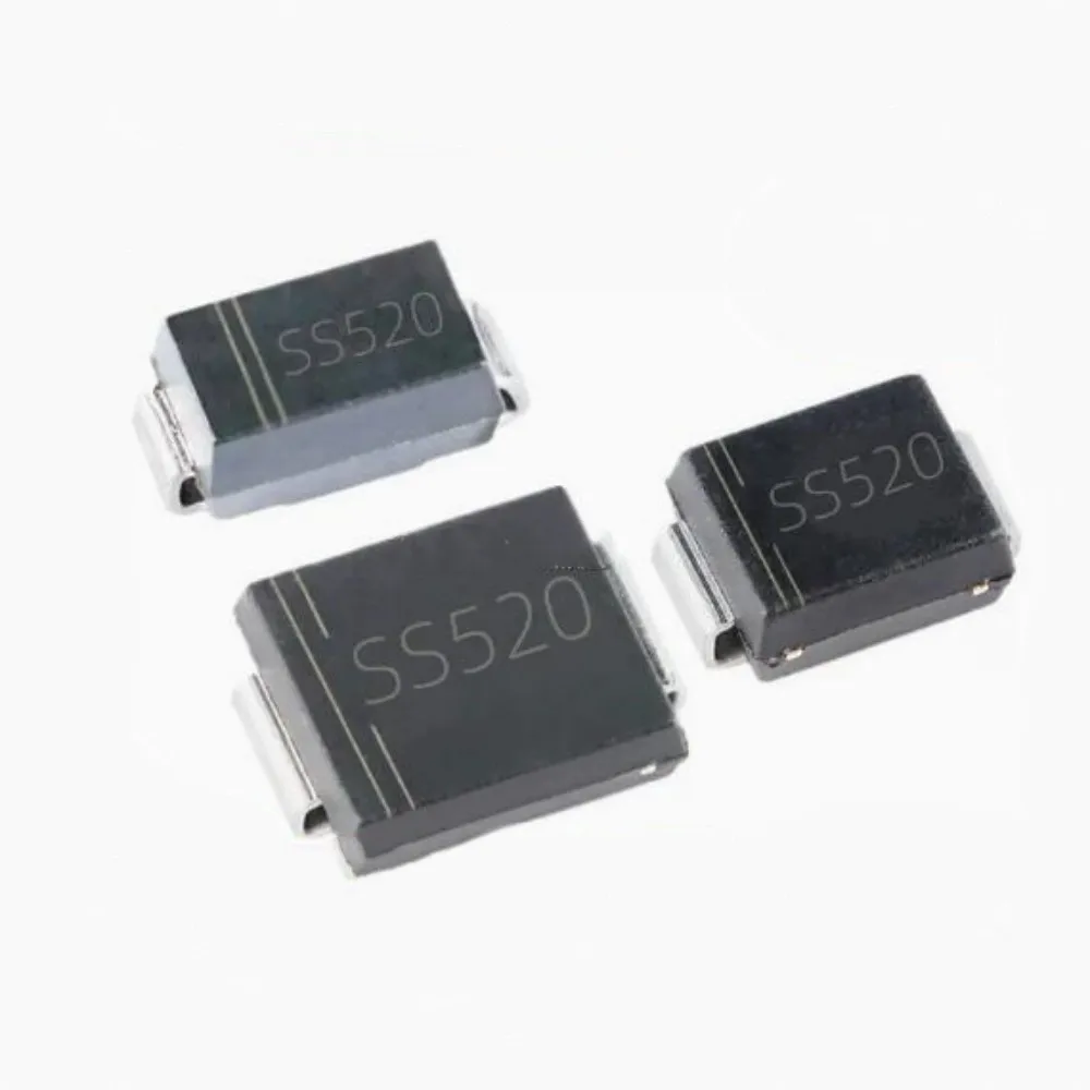 10-20PCS SMD Schottky Diode SS520 SS5200 SB5200 SR5200 SK520C 5A 200V DO-214AA Volume SMA SMB SMC