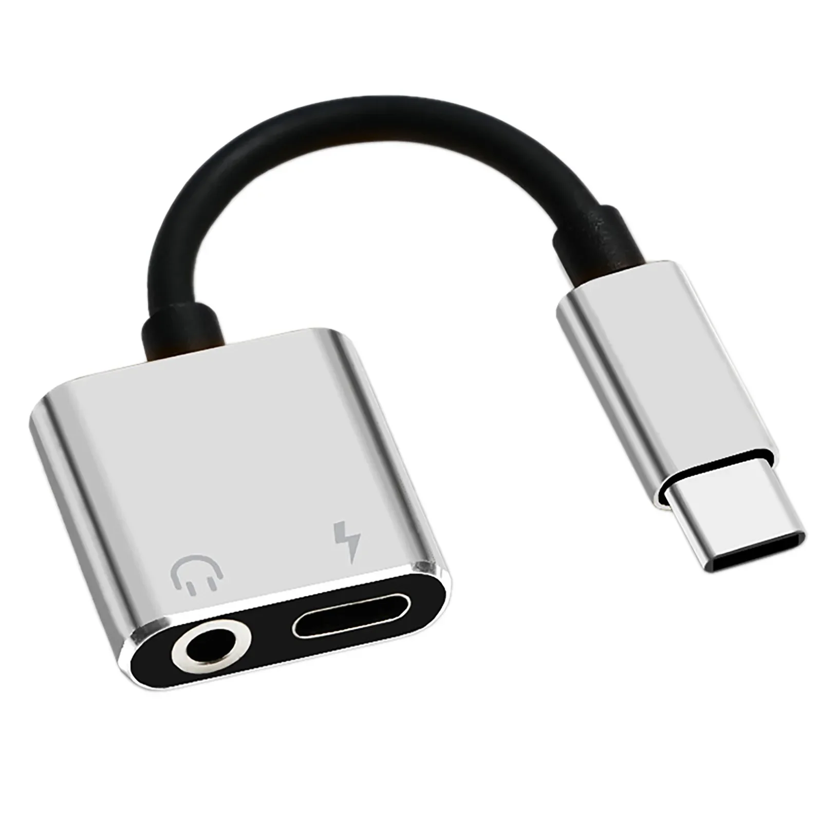 USB C To 3.5 mm Jack AUX Audio Earphone DAC Adapter Type-C 3 5 Headphone Converter With PD Charging