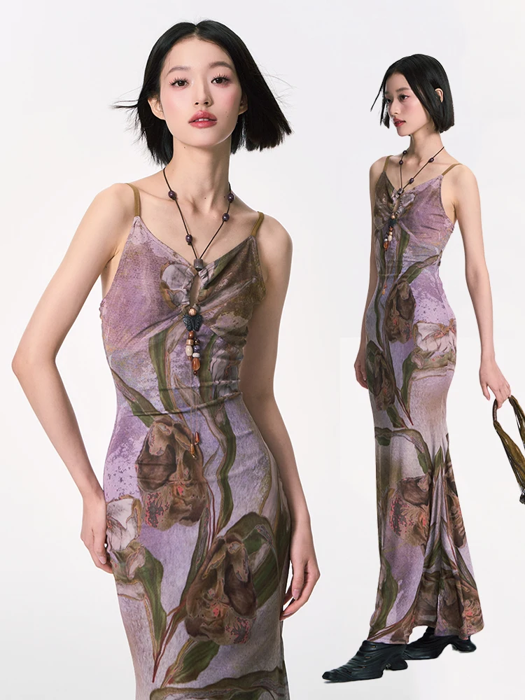 

Ele Chinese Sle Beaded Fi Tail Dr Оригинальный дизайн Лето Весна Осень Svel Slim Fit V Ne Ci Commute Dr