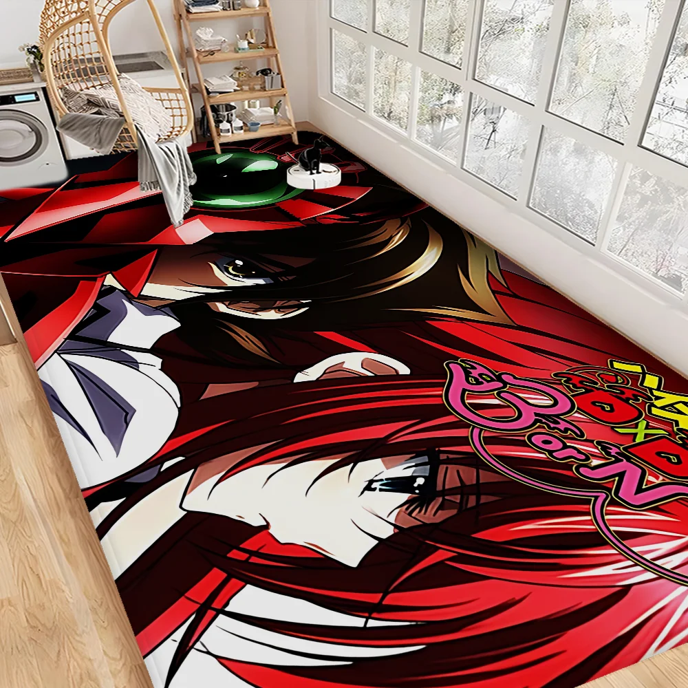 

High School DxD Game Floor Carpet Anti-slip Absorb Water Long Strip Cushion Bedroon Mat Welcome Rug