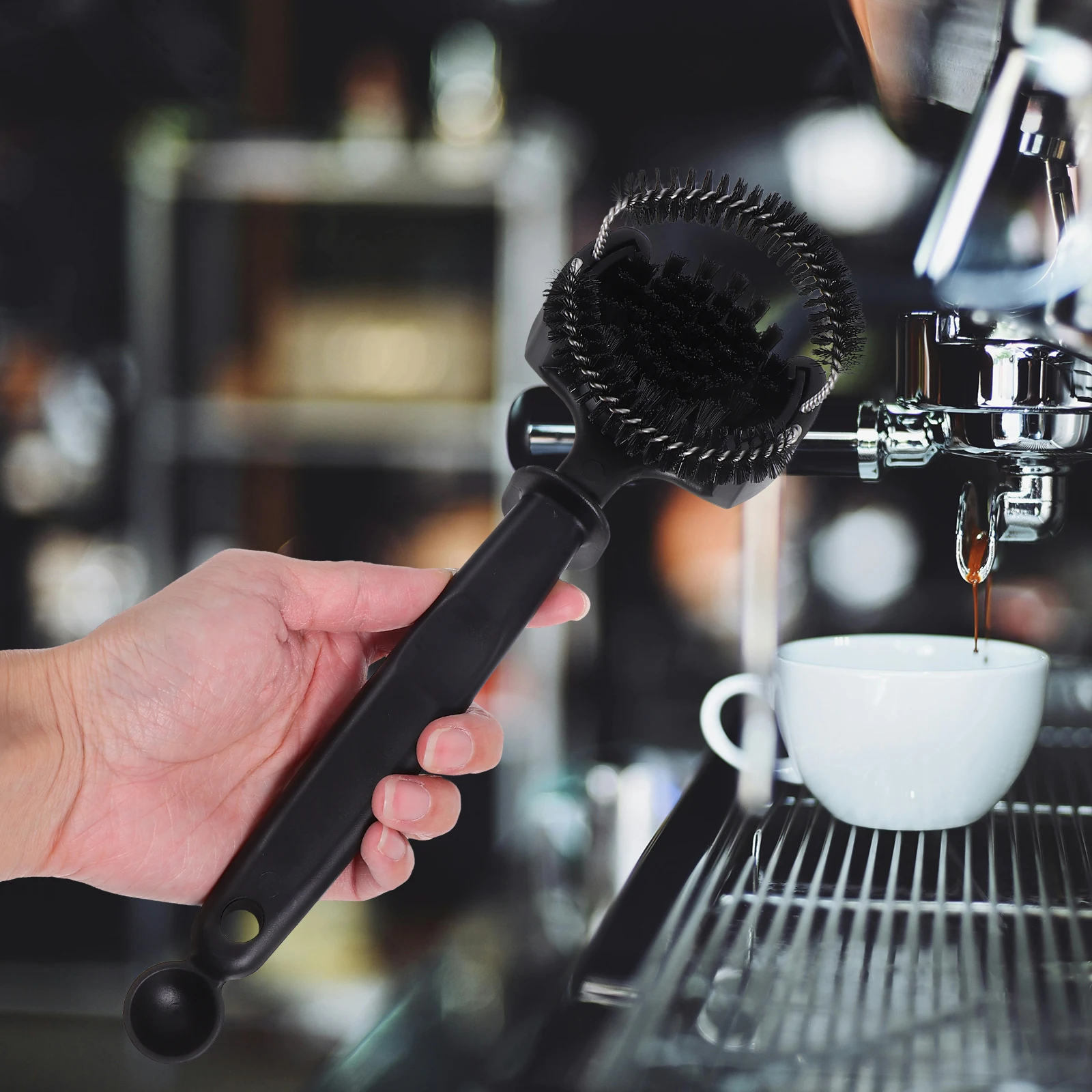 

Coffee Machine Cleaning Brush Filter Basket Bottle Brushes for Espresso Utensils Tools Plastic Cleaner