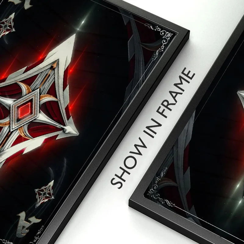 مجردة كول بوكر بطاقات الآس السيف القلب الماس البرسيم الفن HD الملصقات قماش اللوحة وطباعة صورة كازينو ديكور المنزل هدية #5