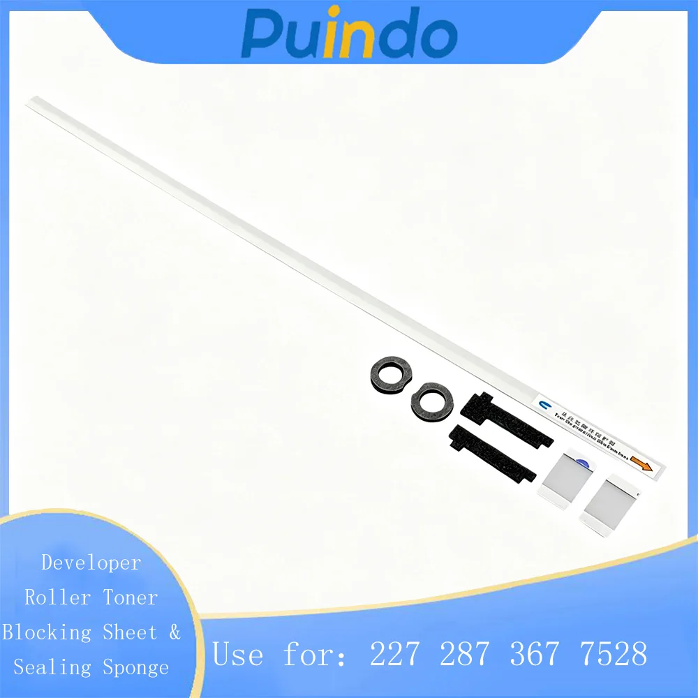 1set Developer Roller Toner Blocking Sheet & Sealing Sponge for Konica Minolta Bizhub 227 287 367 7528