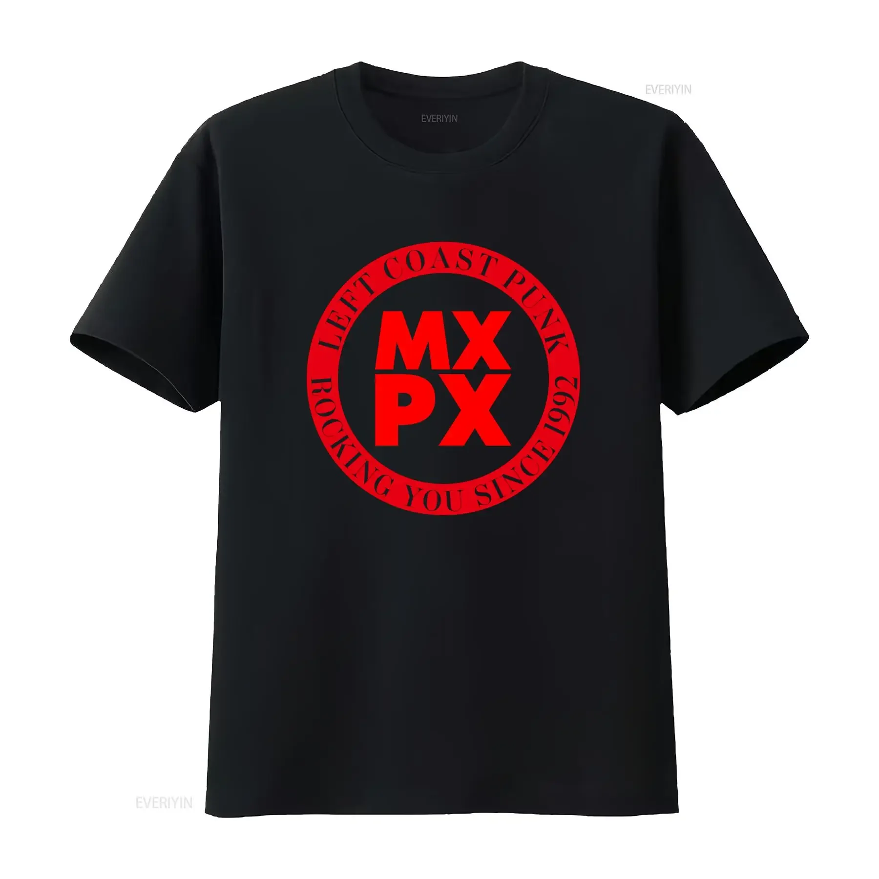 1992 Vintage MXPX Punk T Shirt Left Coast Rocking You Since vintage Washed Breathable Top For Everyday Wear Comfortable Casual