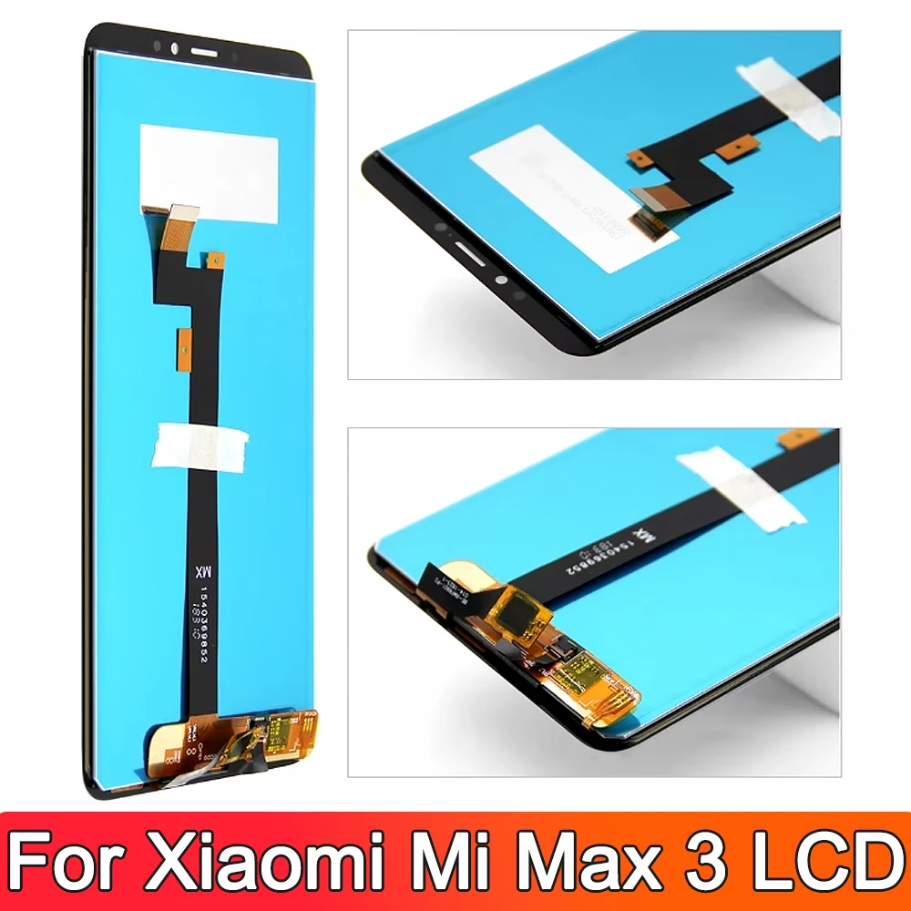 For Xiaomi Max3 LCD Display Touch Digitizer Assembly For Xiaomi Mi Max 3 M1804E4 LCD Screen Replacement