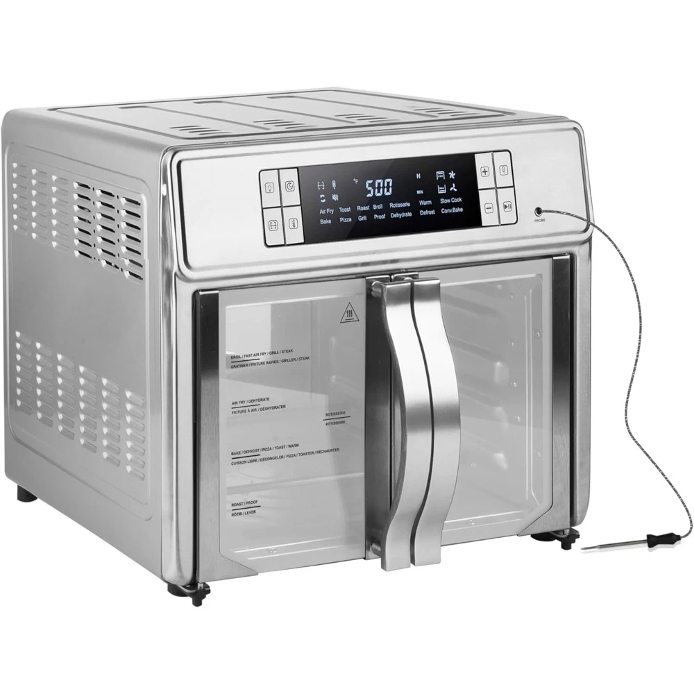 

26-quart flexible trio air Fryer oven, stainless steel 14.72"D x 15.7"W x 14.13"H