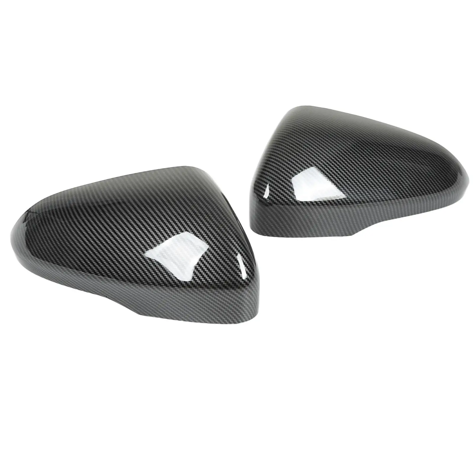 

2pcs Door Mirror Left Right Carbon Style Replacement for Ford fusion 2013 and Up Rearview Mirror Trim