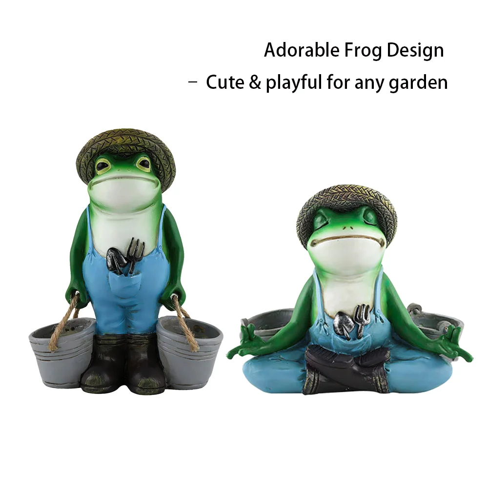 

Креативный цветочный горшок в виде лягушки, медитации, интересный горшок с садовыми статуями, уникальное украшение для дома и сада для маленьких растений