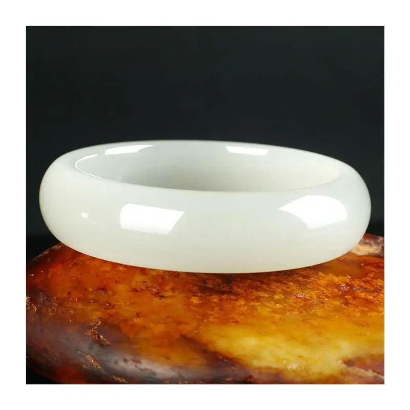 

Xinjiang Wangfu Women, White Jade Bracelet, Gift for Lover, Mom, or Best Friend
