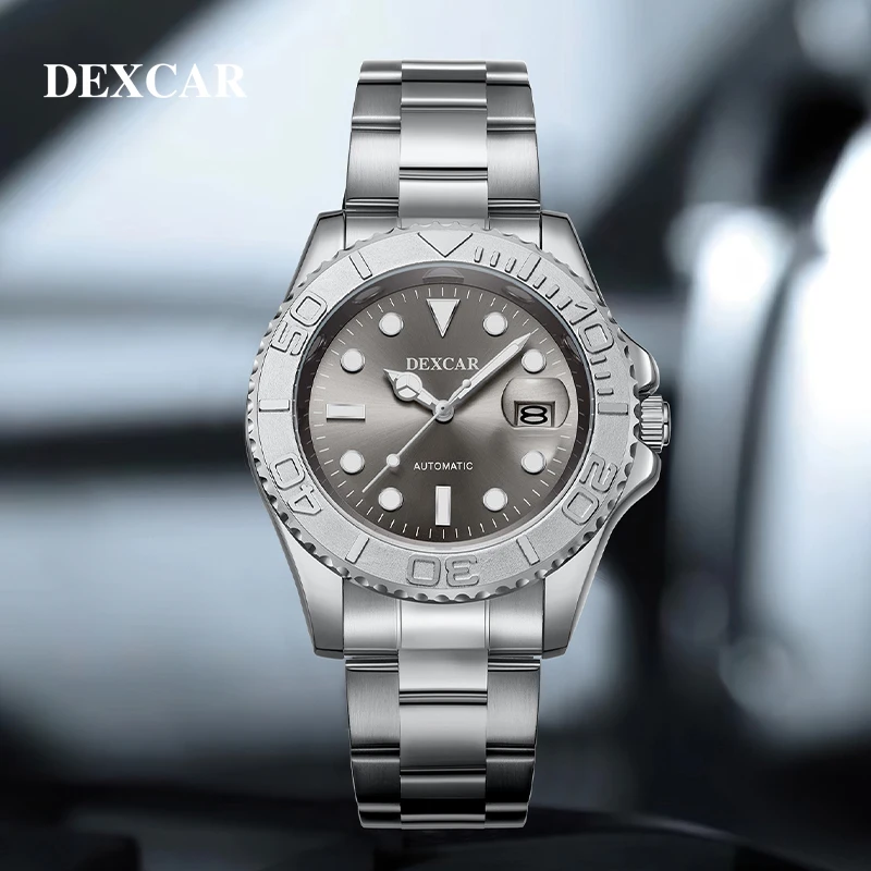 DEXCAR Mens Watches Quartz Watch Top Brand Luxury Watch for Man Waterproof Sport Luminous Wristwatch Men Mechanical Back Cover