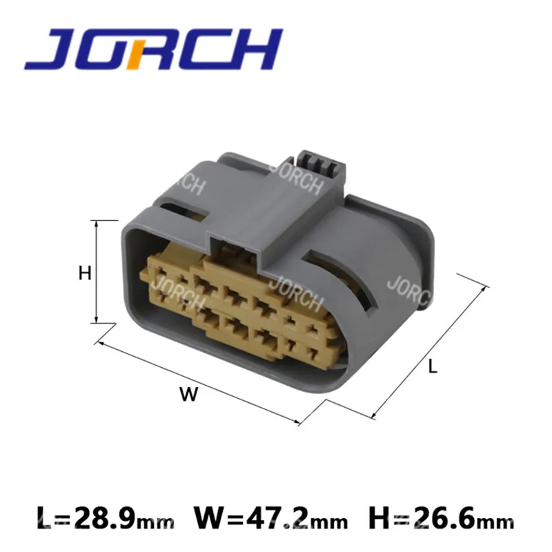 14 Way Waterproof Gray Housing Delphi Series Automotive Connector 13527905 for lamp switch 14pin