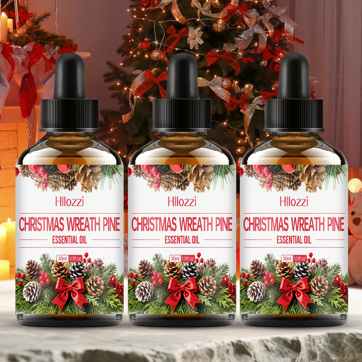 زيت أساسي مخروطي الصنوبر لعيد الميلاد لديه رائحة خشبية قوية ومناسب للاستخدام في أجهزة الناشر والمرطبات #1