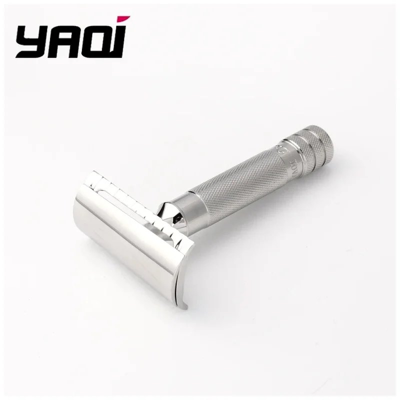 YAQI Diagonal Slant 0.35mm Blade Gap High quality Barber Grade Men's Travel Shaving Tool Stainless Steel Safety Razor