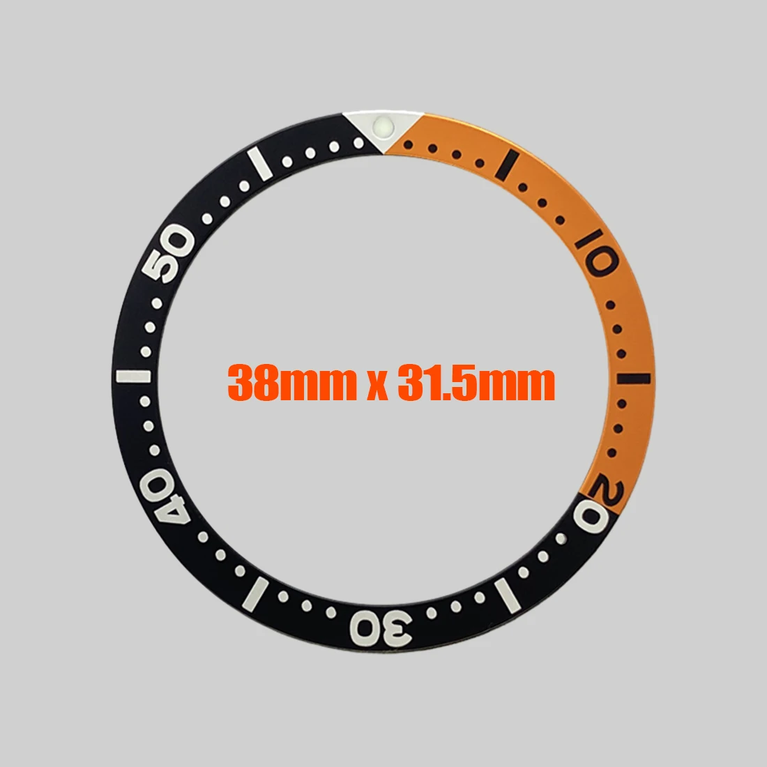 38mm Aluminium Bezel Insert SKX007 Bezel Ring Fit for Seiko SKX007 SKX009 SRPD Watch Case NH35 Case Flat Watch Bezel Ring