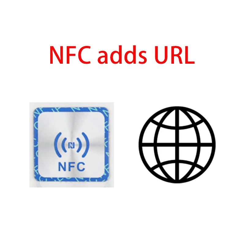 10pcs Anti-metal NFC Sticker 888 Byte Ntag216 Label for Quick Share URL