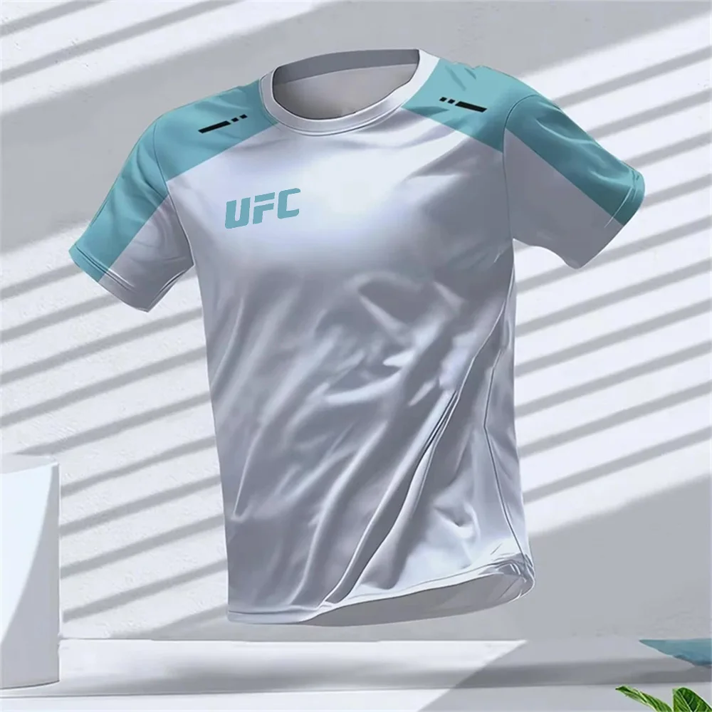 

UFC Series Cool and Comfortable Cutdoor Sports Short Sleeved 3D Printed Unisex Summer Casual Breathable Fitness T-shirt