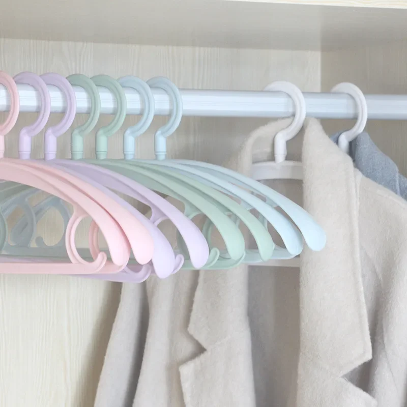 5pcs/set Wide-shoulder Hangers Non-slip Clothes Drying Rack Coat Display Hanger Wardrobe Storage Hanger Racks Closet Organizer