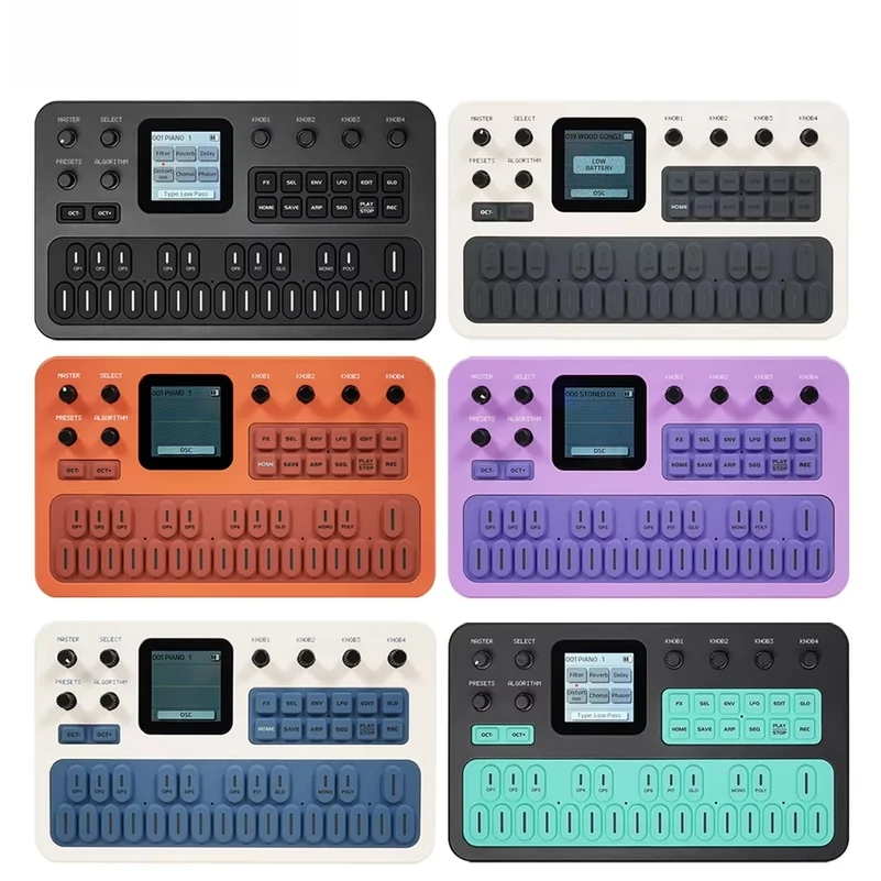 M-VAVE FM-1 Desktop FM Synthesis Keyboard, ANN Tone Clone Tech, 9 Built-in Effects Chain, Mono/Poly Mode, TFT Display