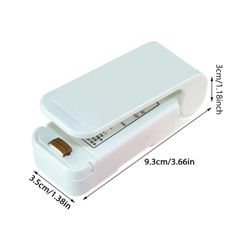 Portátil Small Bag Sealer Snacks Preserver adequado para lanches e armazenamento alimentos