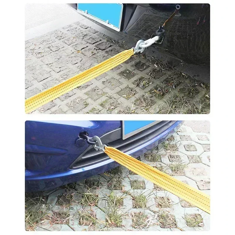 Car Towing Rope, Trailer With Towing Rope, Thickened Strap For Off-Road Vehicles, Self Driving Tours, Outdoor Emergency Supplies
