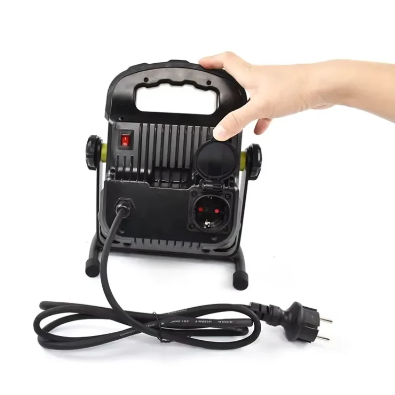 24W Portable LED Flood Work Light AC Plug-in 3300 Lumen for Car Repair Camping & Job Site Lighting
