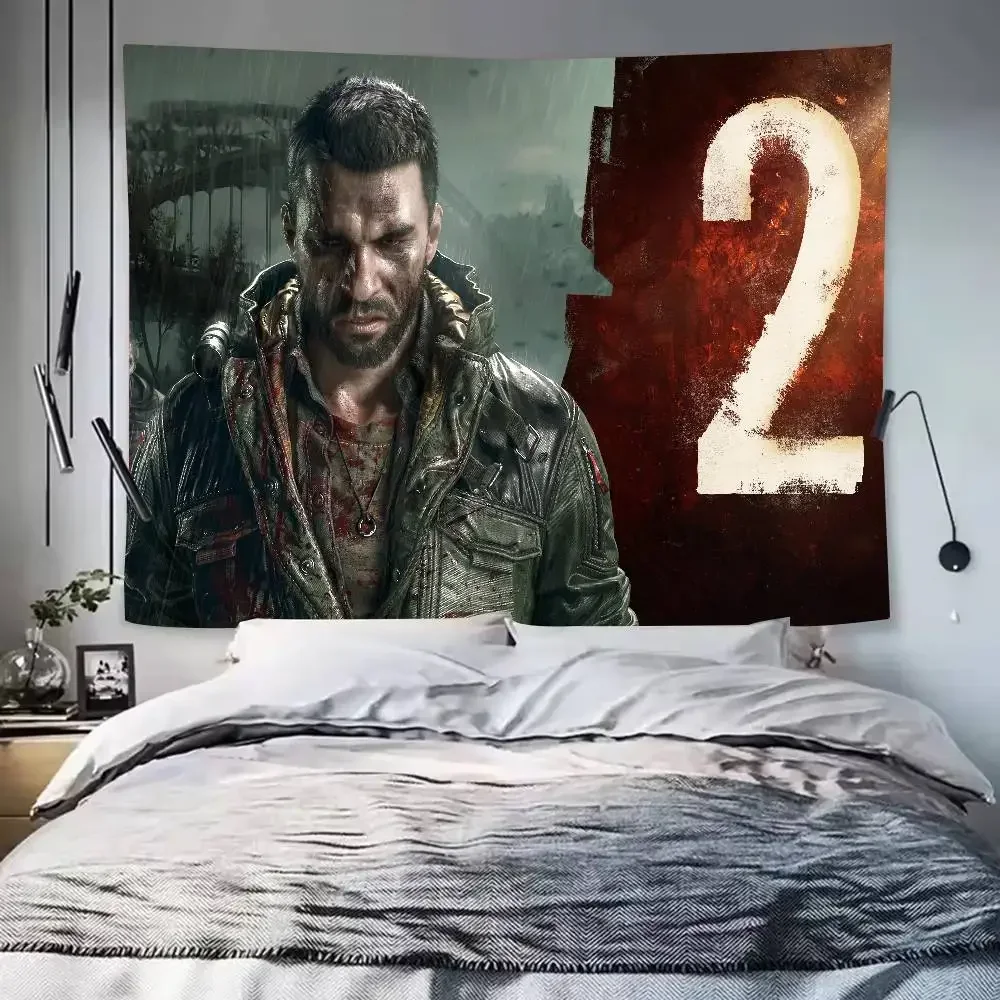 لعبة الموضة كول الموت ضوء الوحش نسيج شعبية غرفة الديكور قماش مزخرف جداري غرفة الفن ديكور المنزل جدار ديكور فني #2