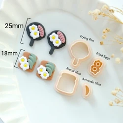 Cute Food Polymer Clay Cutters | Summer Clay Cutters | Clay Earring Cutters | Polymer Clay Supply | Clay Tools