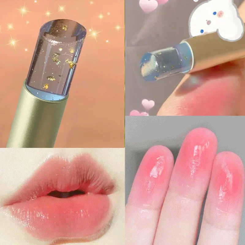 Transparent Lip Balm Color Changing Moisturizing Lip-Gloss Natural Long Lasting Lipstick Lip Glaze Makeup Lips Care Repair Oil