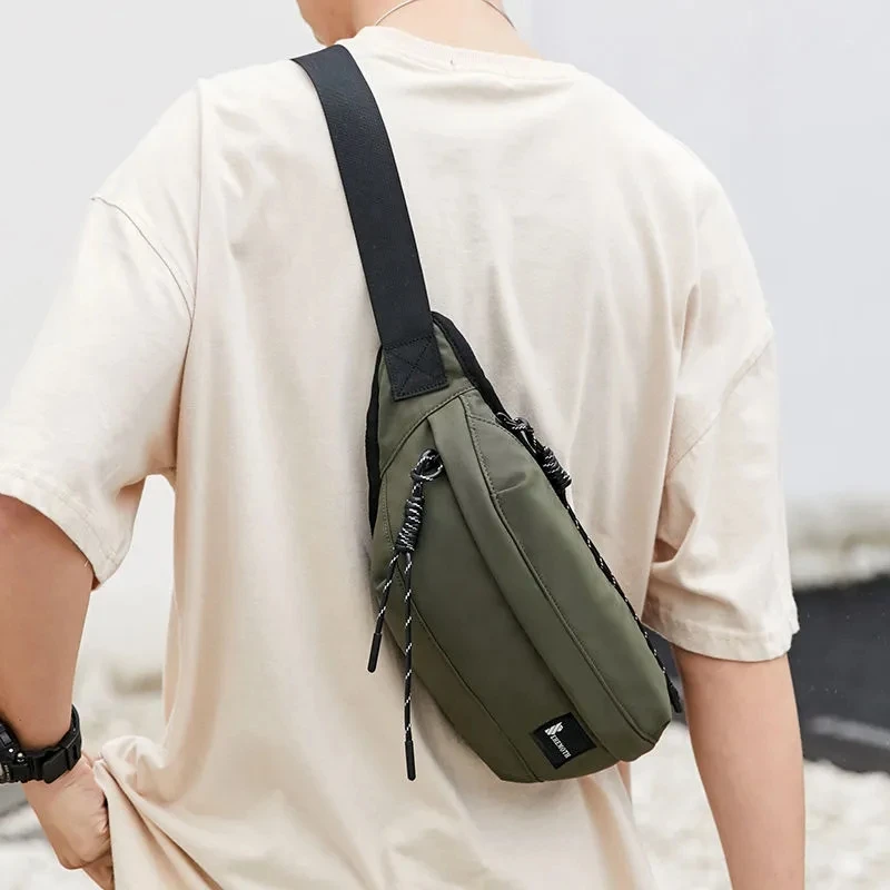 Riñonera de alta calidad para hombre, bolso de pecho para teléfono, informal, cruzado, de hombro, Unisex, de viaje, deportivo