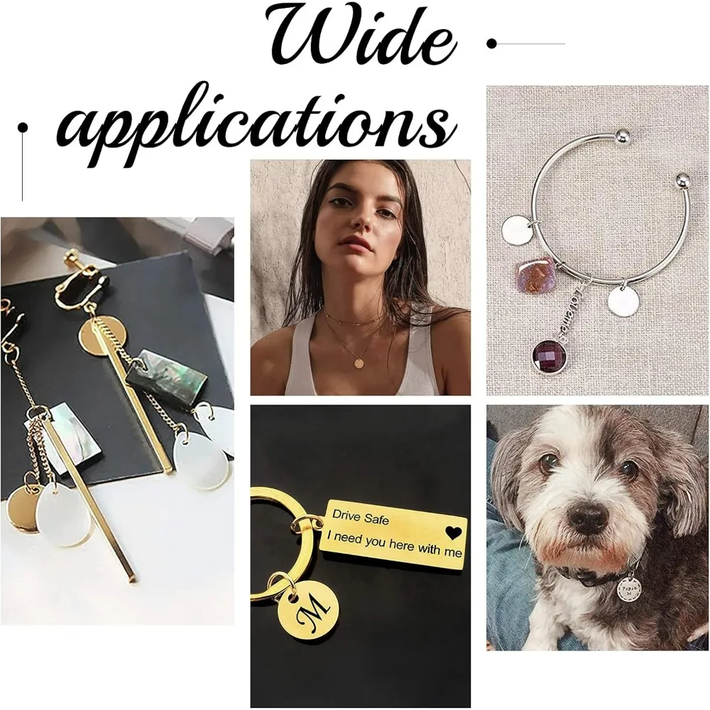 30 قطعة ختم النحاس علامة فارغة 20 مللي متر/0.78 "عملة مستديرة Charms قلادة ختم الفراغات مع ثقب علامة الكلب الفراغات لسلسلة المفاتيح