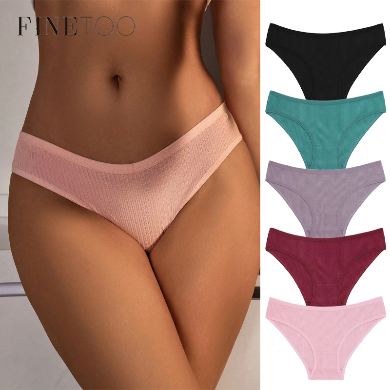 FINETOO Katoen Ademend Ondergoed Dames Wafel Comfortabel Slipje Vrouwelijke Sexy Lage Taille Slips Sport Stretchy Lingerie Nieuw
