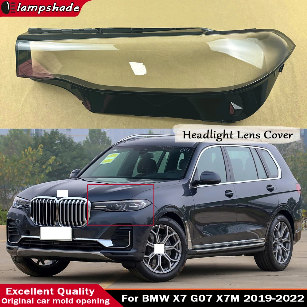 

Headlamp Shell Plexiglass Auto Replacement Parts For BMW X7 G07 X7M 2019 2020 2021 2022 Headlight Cover Transparent Lamp Shade