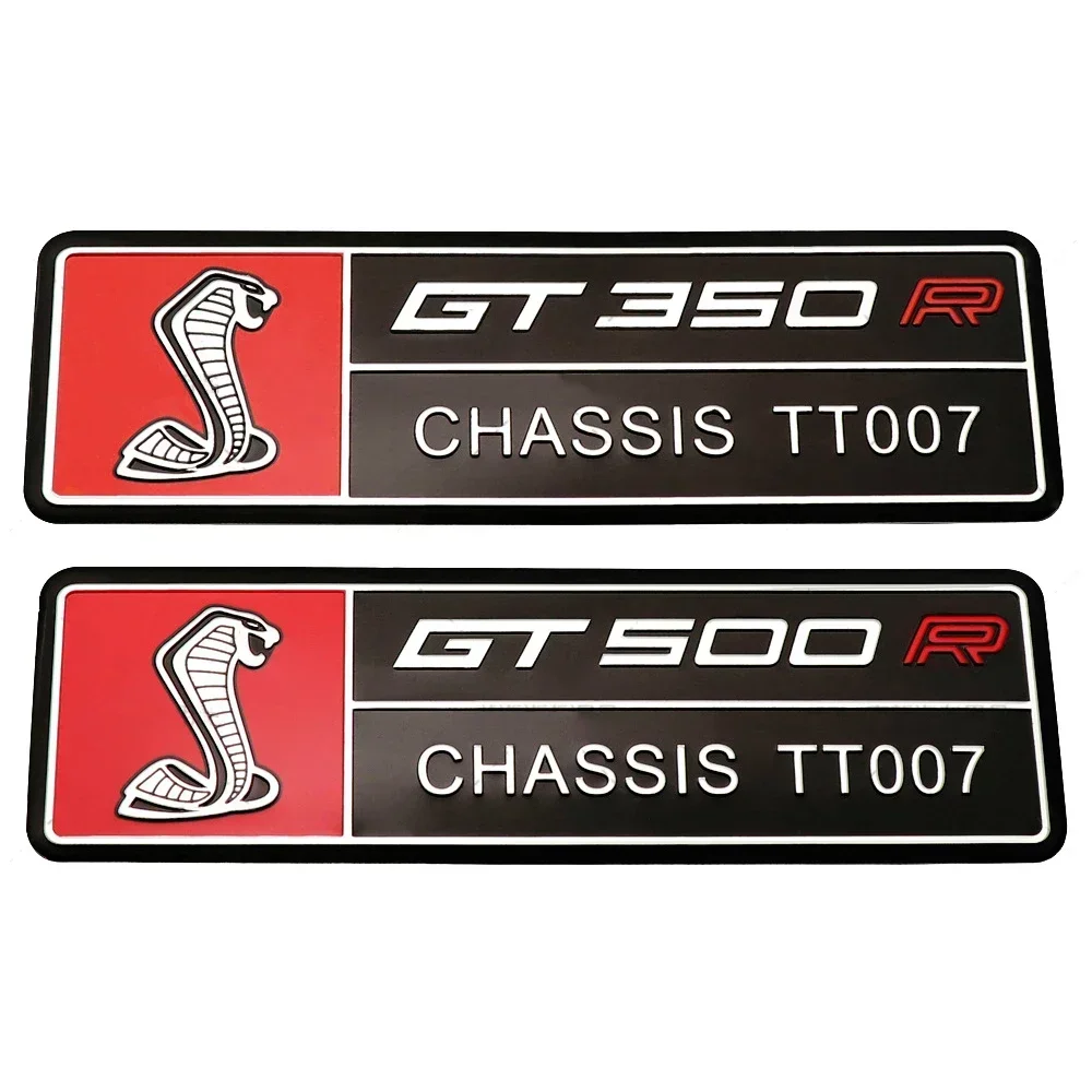 Alloy GT350 GT500 Logo Car Body Emblem Rear Trunk Badge Sticker for Ford Shelby Fiesta Focus Mondeo Kuga Ranger Mustang Everest