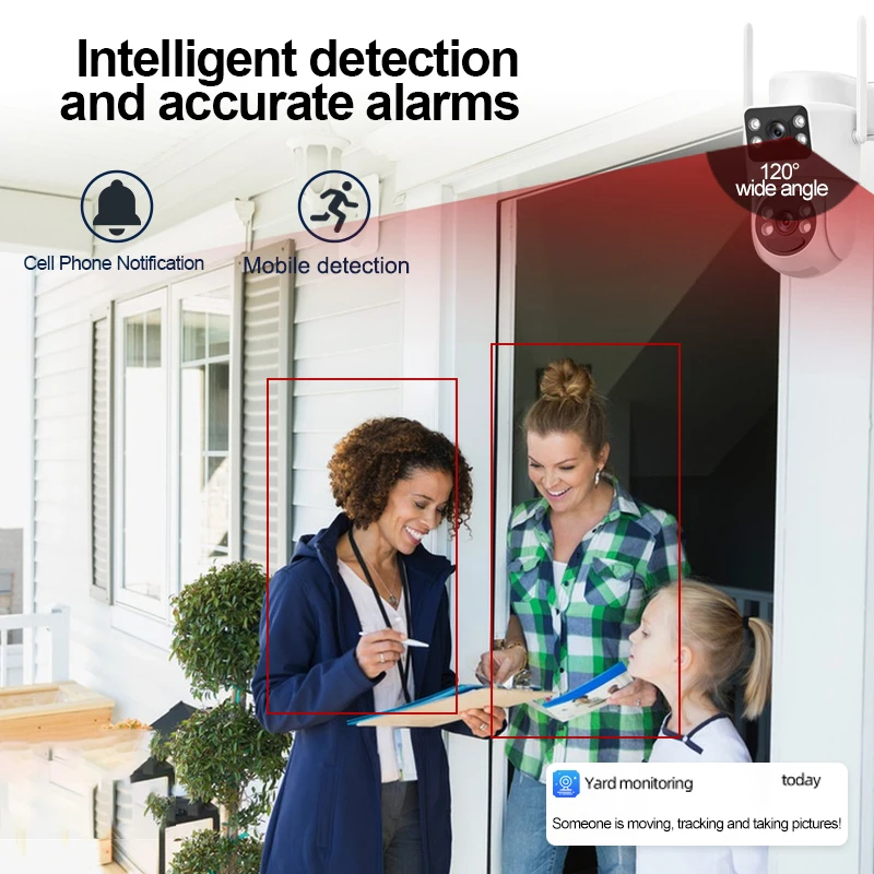 2 عدسة 8MP 4K 2.4G 5G WiFi6 CCTV لوحة طاقة شمسية لاسلكية تعمل بالطاقة PTZ كاميرا الأمن 4G بطاقة Sim كاميرا تعمل بالطاقة الشمسية في الهواء الطلق #4